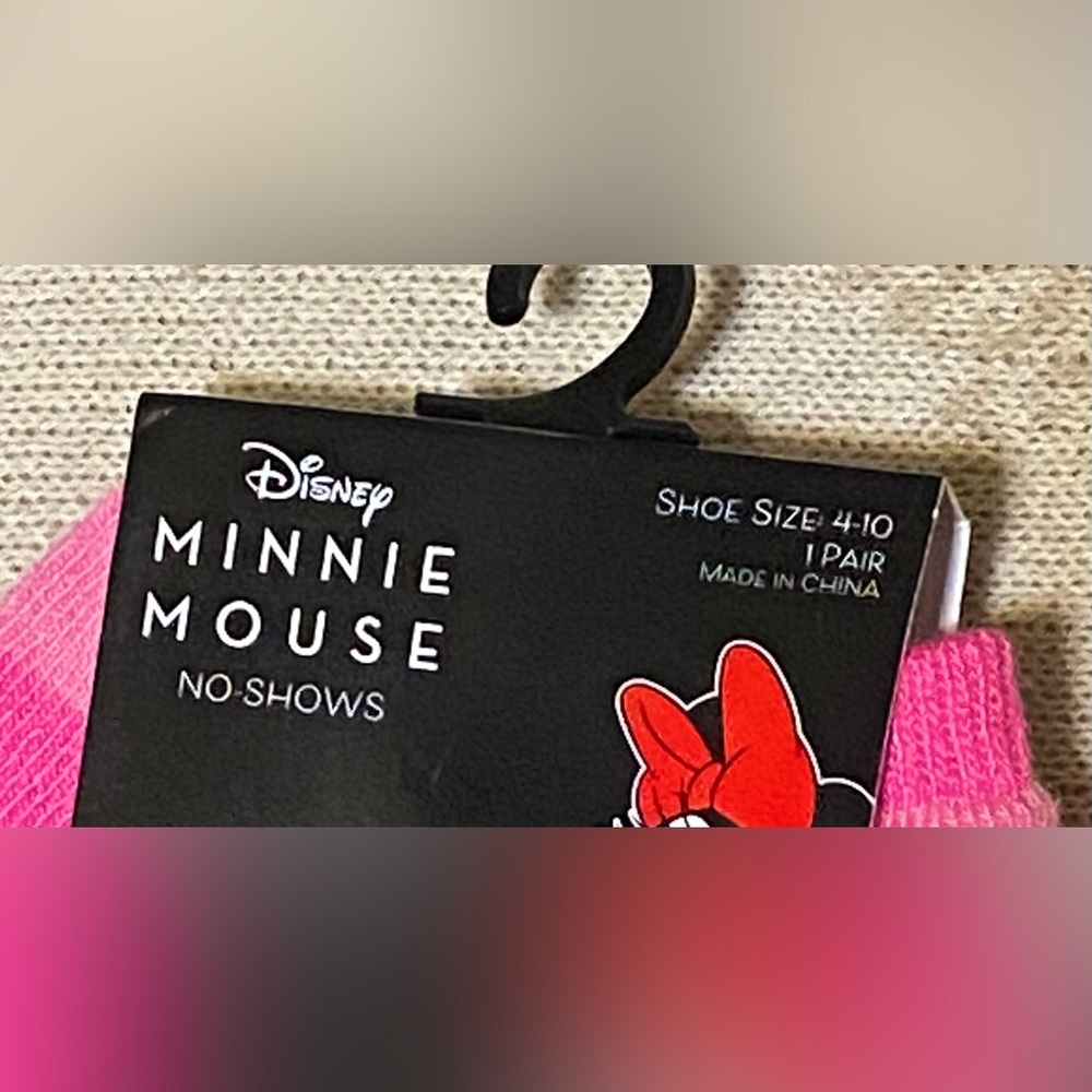 Disney Minnie Mouse no show socks - Picture 3 of 3